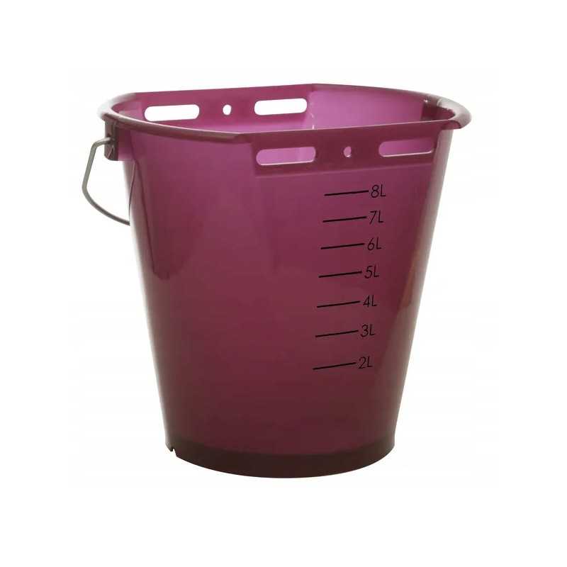 Mėlynių maitinimo kibiras, skaidrus, pagamintas iš odos