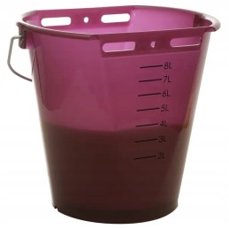 Mėlynių maitinimo kibiras, skaidrus, pagamintas iš odos