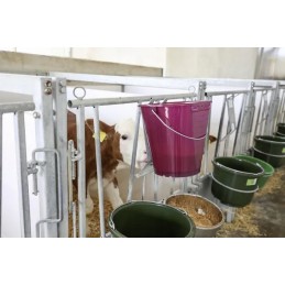 Mėlynių maitinimo kibiras, skaidrus, pagamintas iš odos