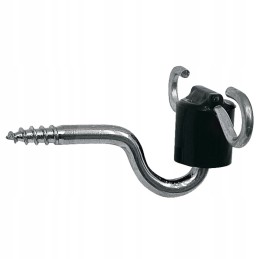 Nailono vartų rankenos izoliatorius, sriegiuotas nerūdijančiu plienu