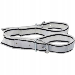 Kojų blokavimo juosta 40 mm juodos ir baltos spalvos nailono