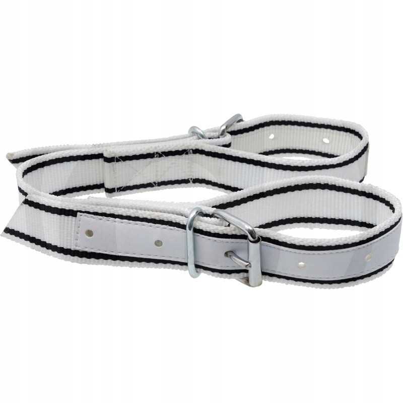 Kojų blokavimo juosta 40 mm juodos ir baltos spalvos nailono