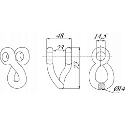 Plaktuvo tvirtinimas 14mm
