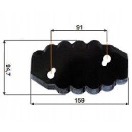 Dešinysis Storti pašarų vagono peilis 16800058 Storti Labra