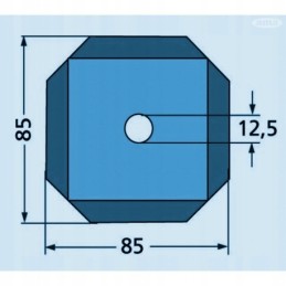 Tiekimo vagono ašmenys 85x85x4 mm Kuhn