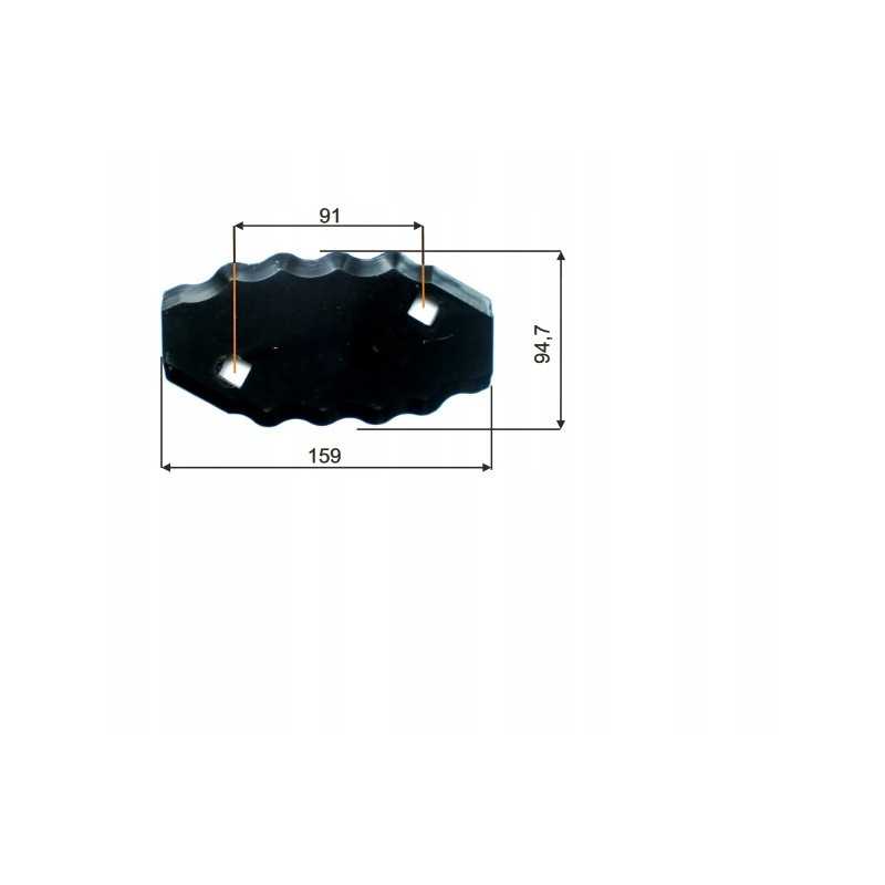 Kairysis peilis Storti pašarų vagonui 16800046 90030 1