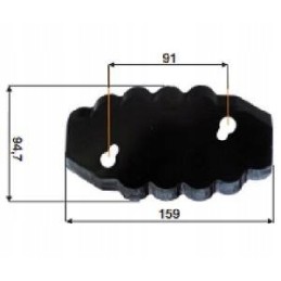 Dešinysis Storti pašarų vagono peilis 16800058 Storti Labra