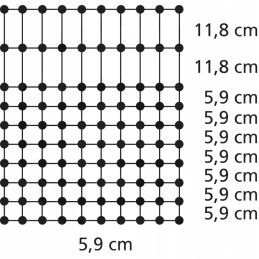 Elektrinė tvora euro tinklelis 65cmx50m 10 fasadų