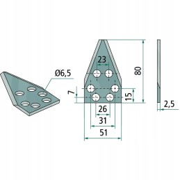 Dešinioji žirklės siloso pjaustytuvams granito van le