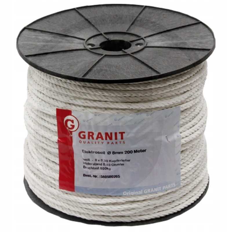 Pintas kabelis 200 8 baltas pe 8 laidai 800kg