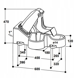 Suevia diafragminis ganymo siurblys, modelis 548 junior