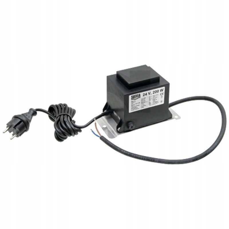 Suevia transformatorius 200w 230 24v 2 gertuvėms