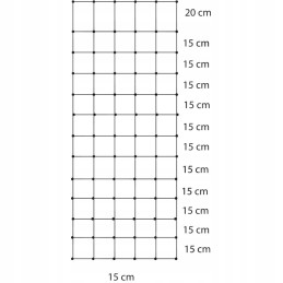 Euro mustang elektrinė tinklinė tvora 170x25m