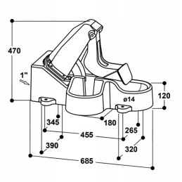 Suevia diafragminis ganymo siurblys, modelis 548 junior