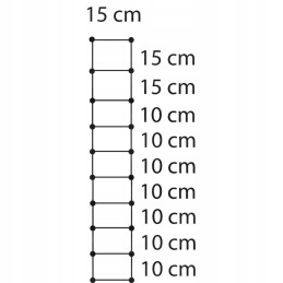 Surištas tinklelis 1000 mm, 10 horizontalių laidų oe 2 45