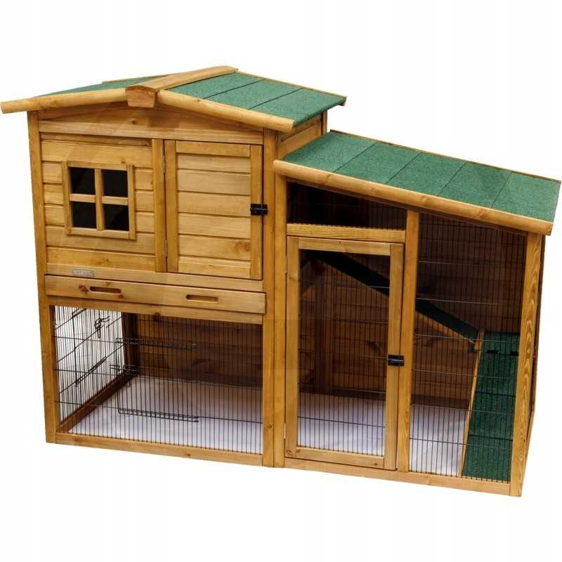 Mažiems gyvūnams skirtas narvas su apatiniu aptvaru ir pakinktais