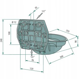 Suevia laistytuvas mod 12 p hk su šildymo spirale skirta