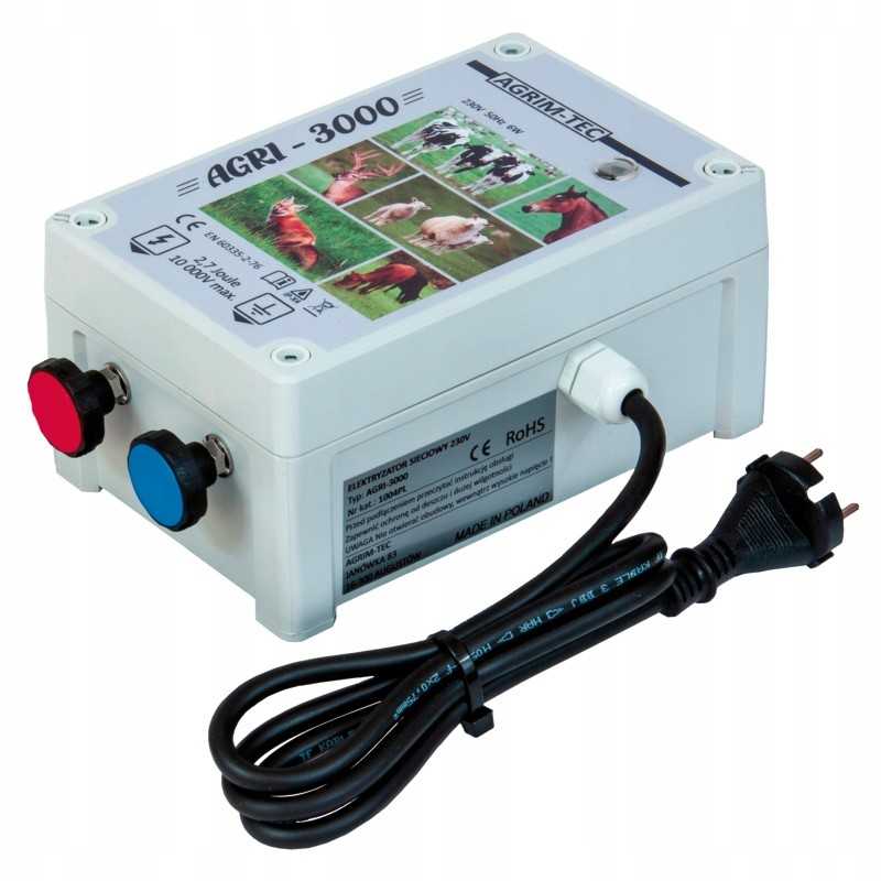 230v agri 3000 tinklo elektrifikatorius