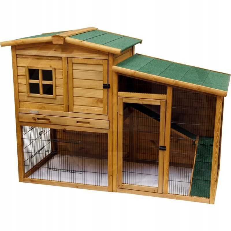 Mažiems gyvūnams skirtas narvas su apatiniu aptvaru ir pakinktais