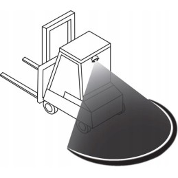 Apsauginė lempa 20w raudona lanko linija la10603
