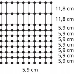Elektrinė tvora euro tinklelis 65cmx50m 10 fasadų