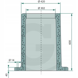 Terminis vamzdis geriamajam vandeniui 600mm