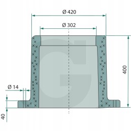 Terminis vamzdis suevia laistytuvui 400mm