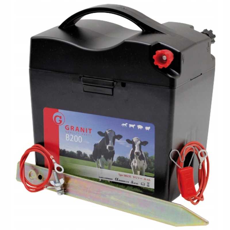 Ganyklų elektrifikatorius 9v 4km granitas