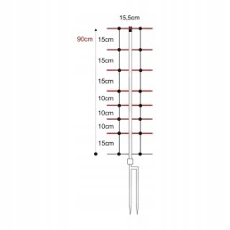 Horizontinis avių tinklas 50m 90cm didelis laidumas
