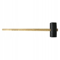 Juodas plastikinis plaktukas, pagamintas iš gumos