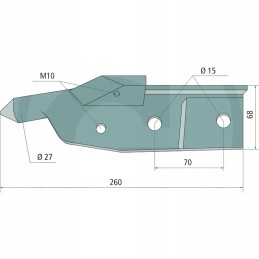 Granito peiliai uolienų pjovimo sistemoms