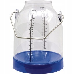 Mėlynas melžimo kibiras, 30l, su dvigubomis svarstyklėmis