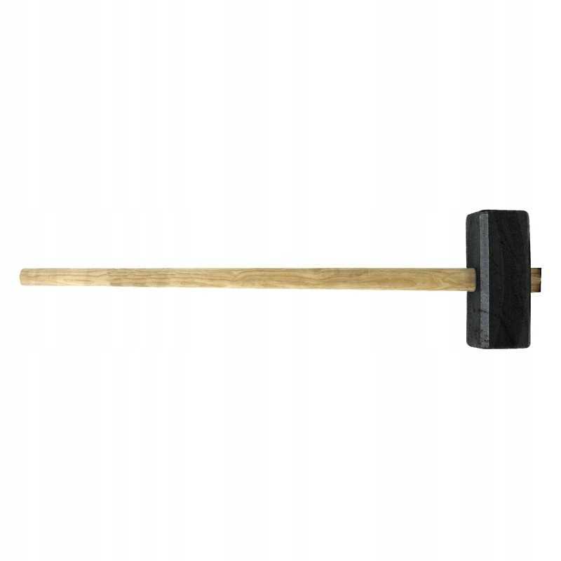 Juodas plastikinis plaktukas, pagamintas iš gumos