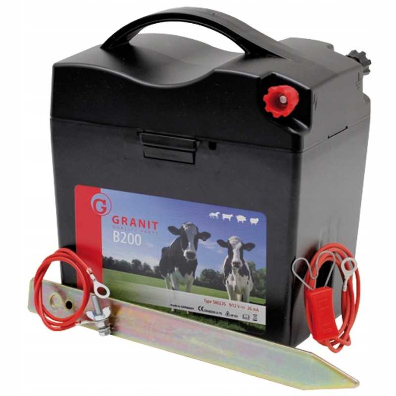 Ganyklų elektrifikatorius 9v 4km granitas