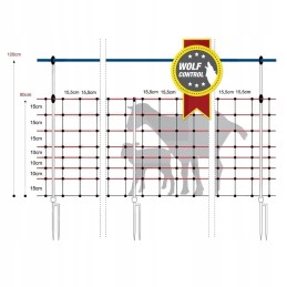 Horizontinis vilkų apsaugos tinklas 50m 0 9