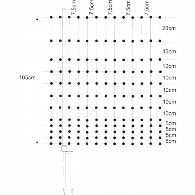 Horizontinis naminių paukščių tinklas su dviem spygliuotais 1
