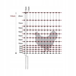 Horizontinis naminių paukščių tinklas su dviem spygliuotais 1