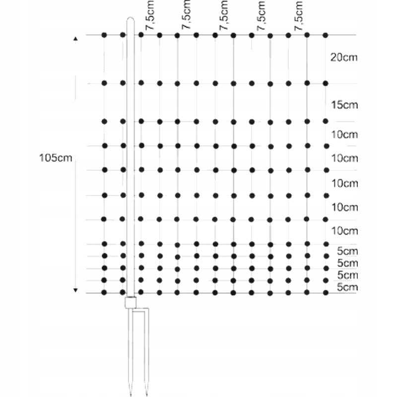 Horizontinis naminių paukščių tinklas su dviem spygliuotais 1