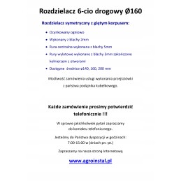 Kaušinis tiektuvas, skirstytuvas, 160 mm, agro montavimas