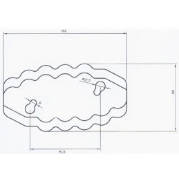 Fm19316 pašarų vagono ašmenys l storti frasto vaikštynė
