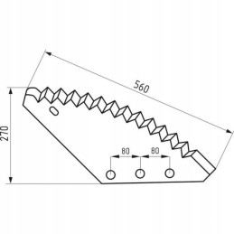 Universalus pašarų vagono peilis, metalinis, Mirosławiec