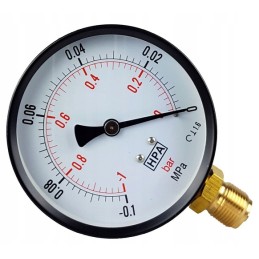 Vakuuminis matuoklis didelis q100 mm sriegis m20x1 5