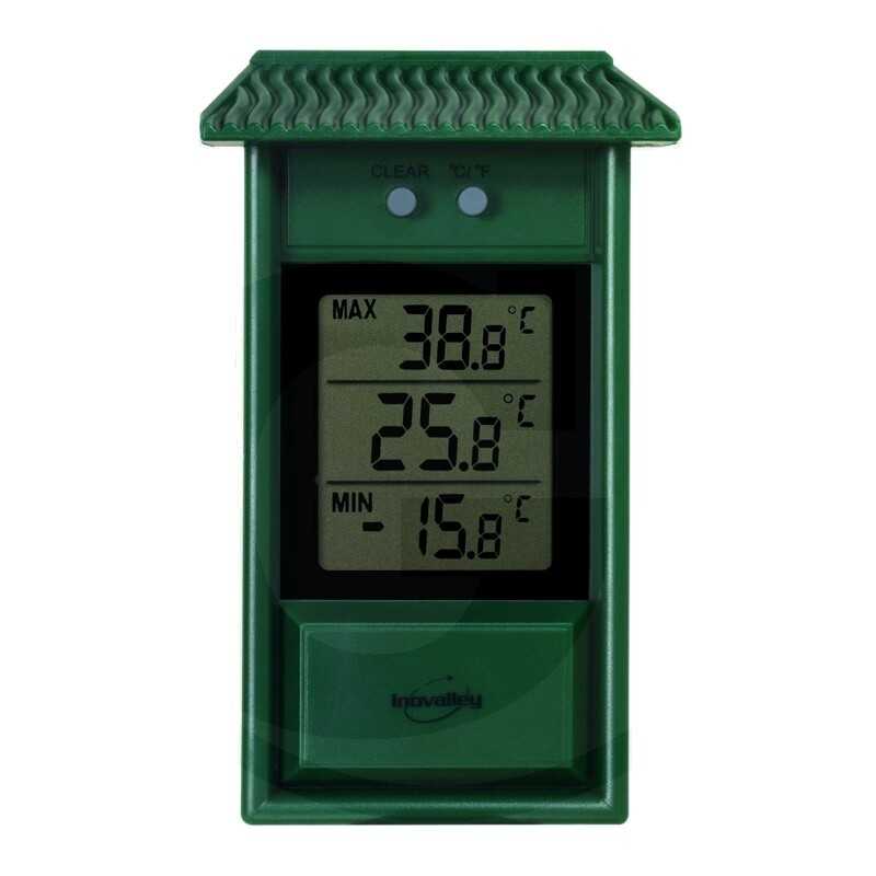 Horizontas skaitmeninis vidaus ir lauko termometras su