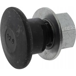 Ašmenų varžtas su veržle M12x33 mm, flanšas 18 mm