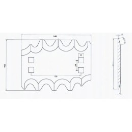 Kramp pašarų vagono peilis