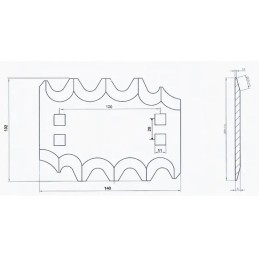 Fm19115 luclar pašarų vagono peilis