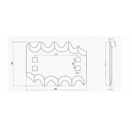 Fm19115 pašarų vagono ašmenys