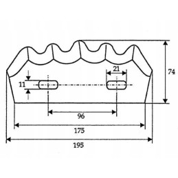 Fm13114 Marmix pašarų vagono peilis