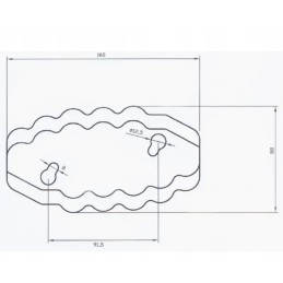 Tiekimo vagono kairysis peilis FM19316