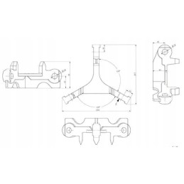 Vidutinė akėčių rankena